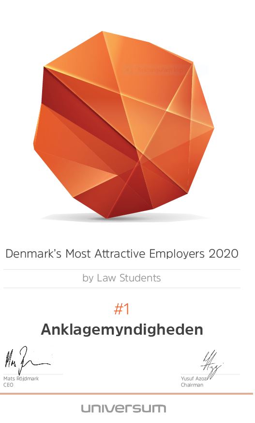 Diplom 2020 "Denmark's most attractive employers 2020"